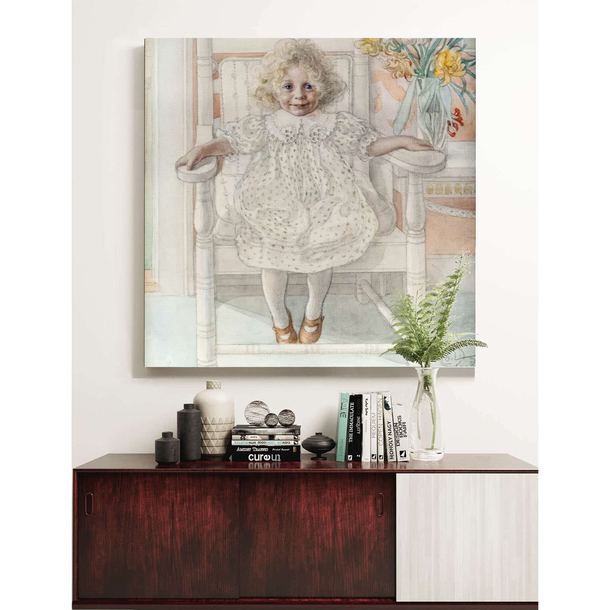 Portrait Of Inga Maria Thiel by Carl Larsson