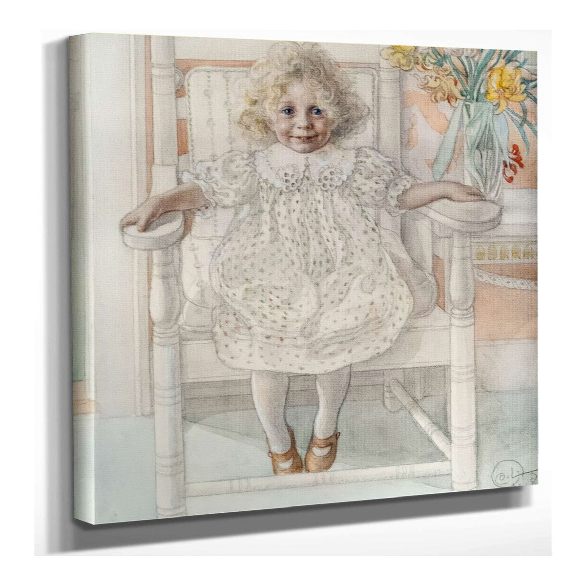 Portrait Of Inga Maria Thiel by Carl Larsson