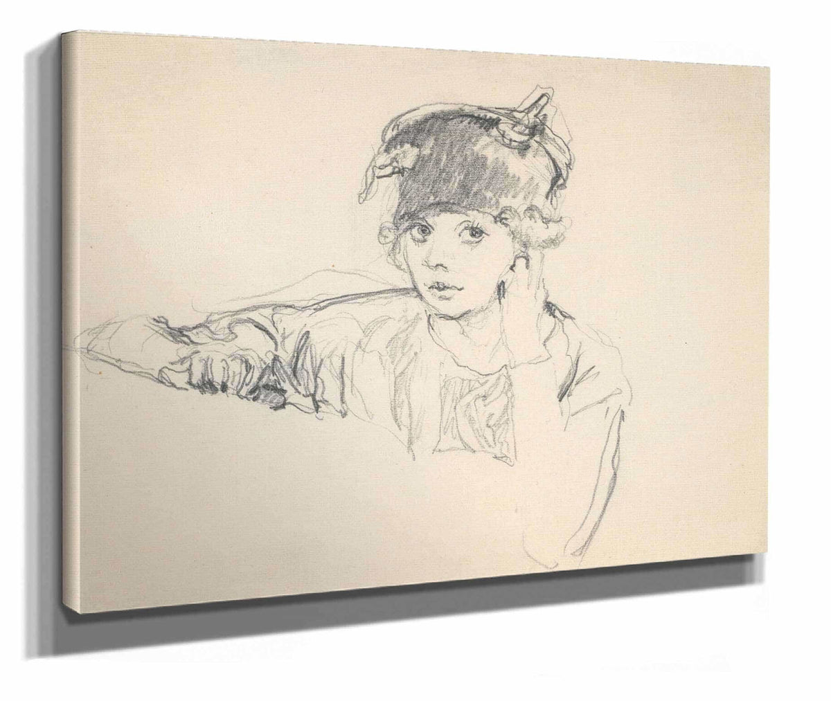 Portrait Of Jane Renouardt  by Edouard Vuillard