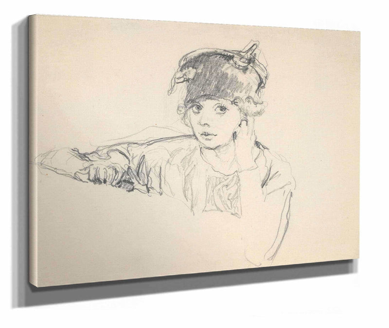 Portrait Of Jane Renouardt  by Edouard Vuillard