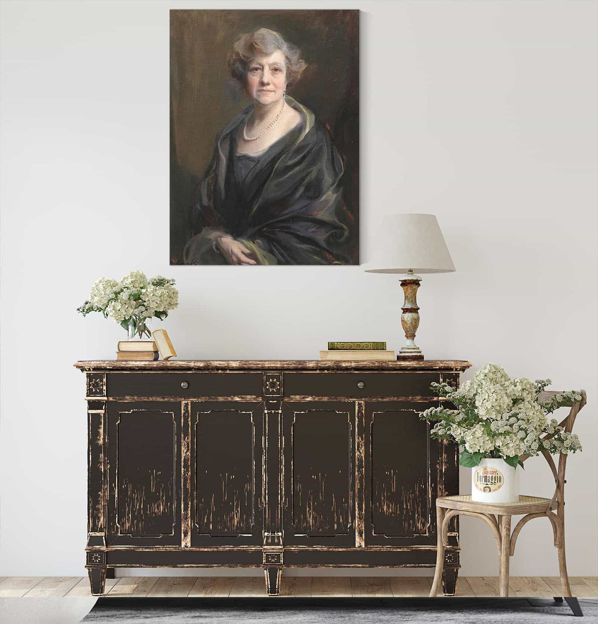 Portrait Of Jean Garmany Brandt by Philip Alexius De Laszlo