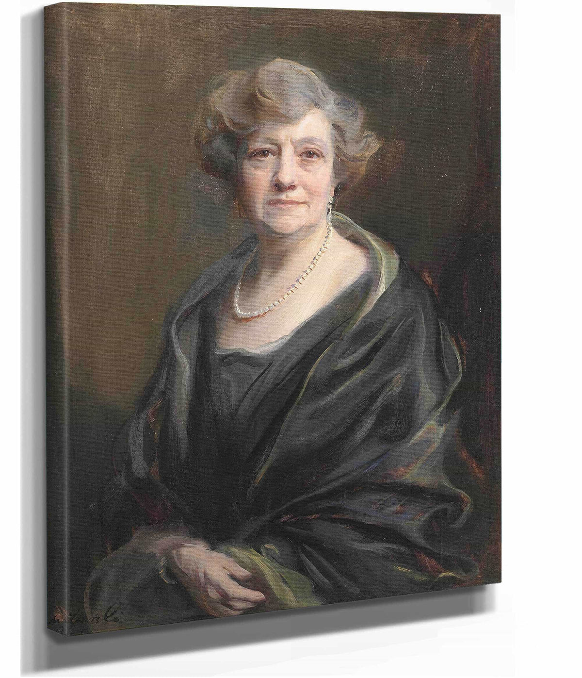 Portrait Of Jean Garmany Brandt by Philip Alexius De Laszlo