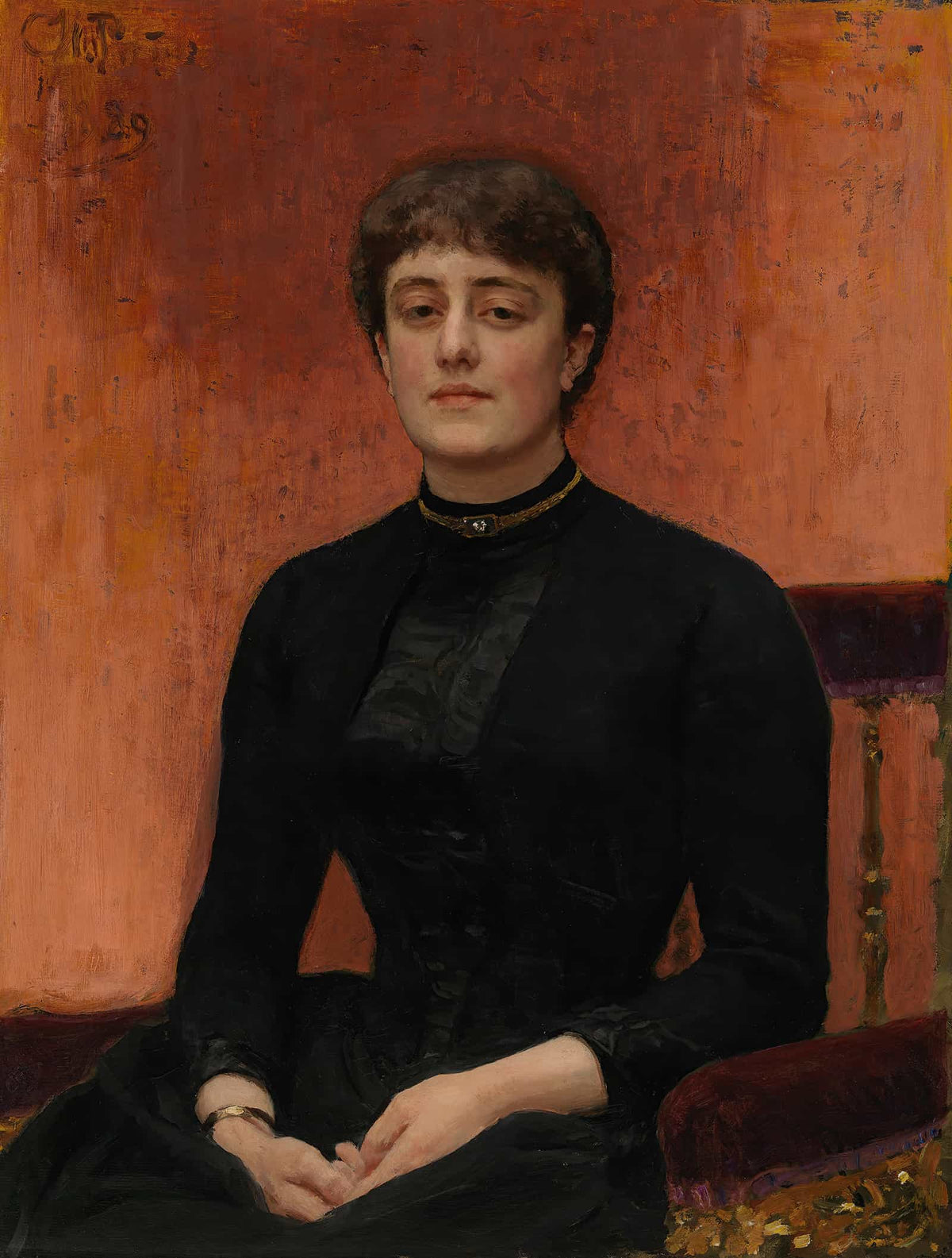 Portrait Of Jelizaveta Zvantseva by Ilya Efimovich Repin