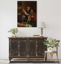 Portrait Of John C Chandler And Philip J Wilson by Eastman Johnson