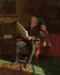 Portrait Of John C Chandler And Philip J Wilson by Eastman Johnson