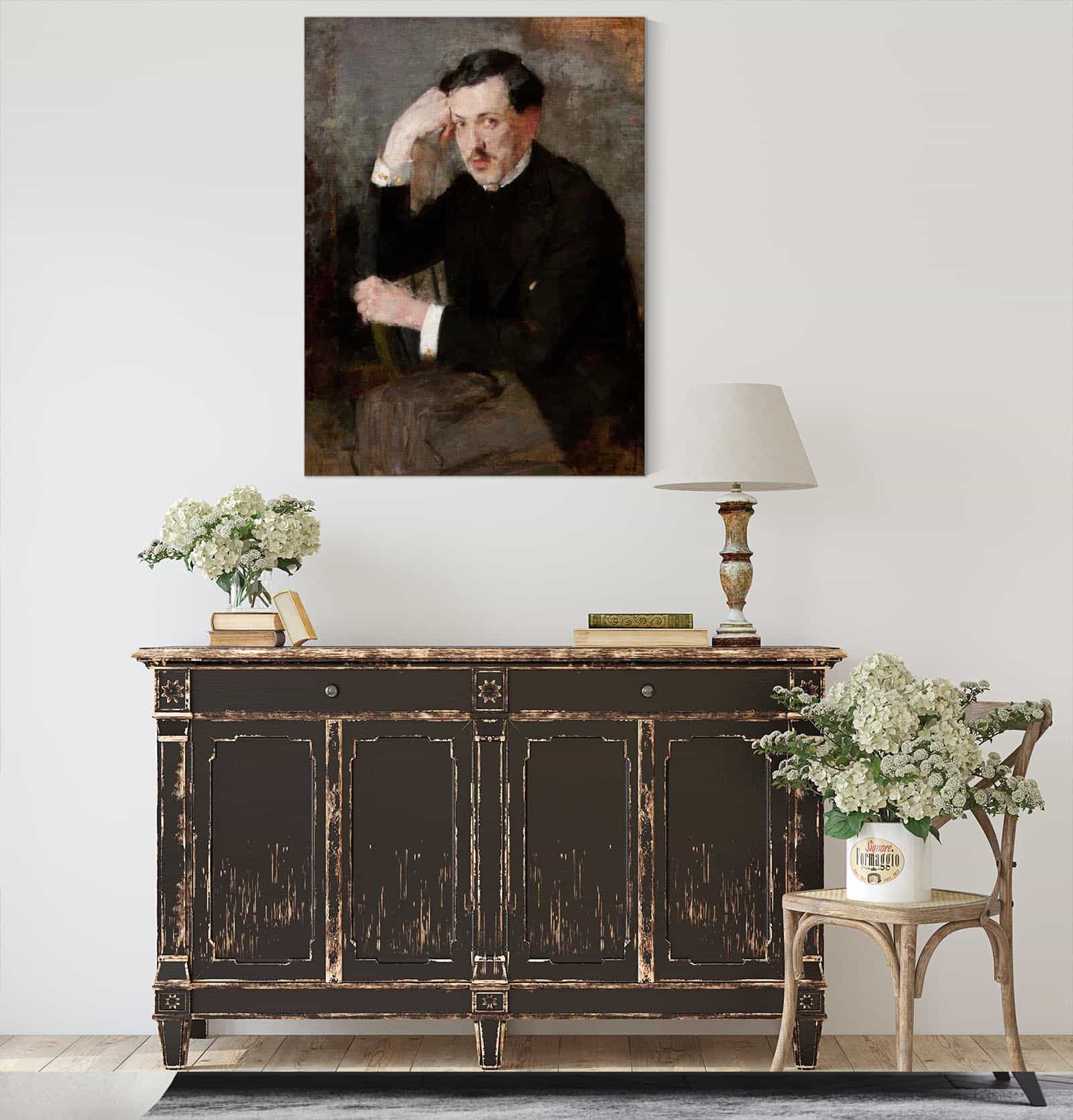 Portrait Of Jozef Czajkowski  by Olga Boznanska