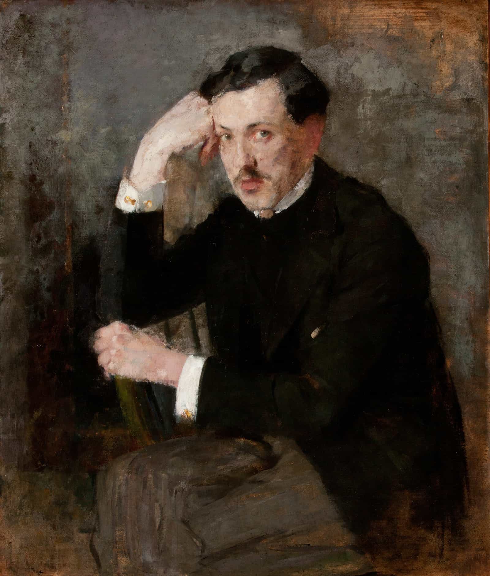 Portrait Of Jozef Czajkowski  by Olga Boznanska