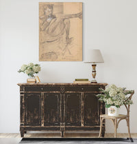 Portrait Of Kirill Zdanevich With A Rabbit by Zygmunt Waliszewski