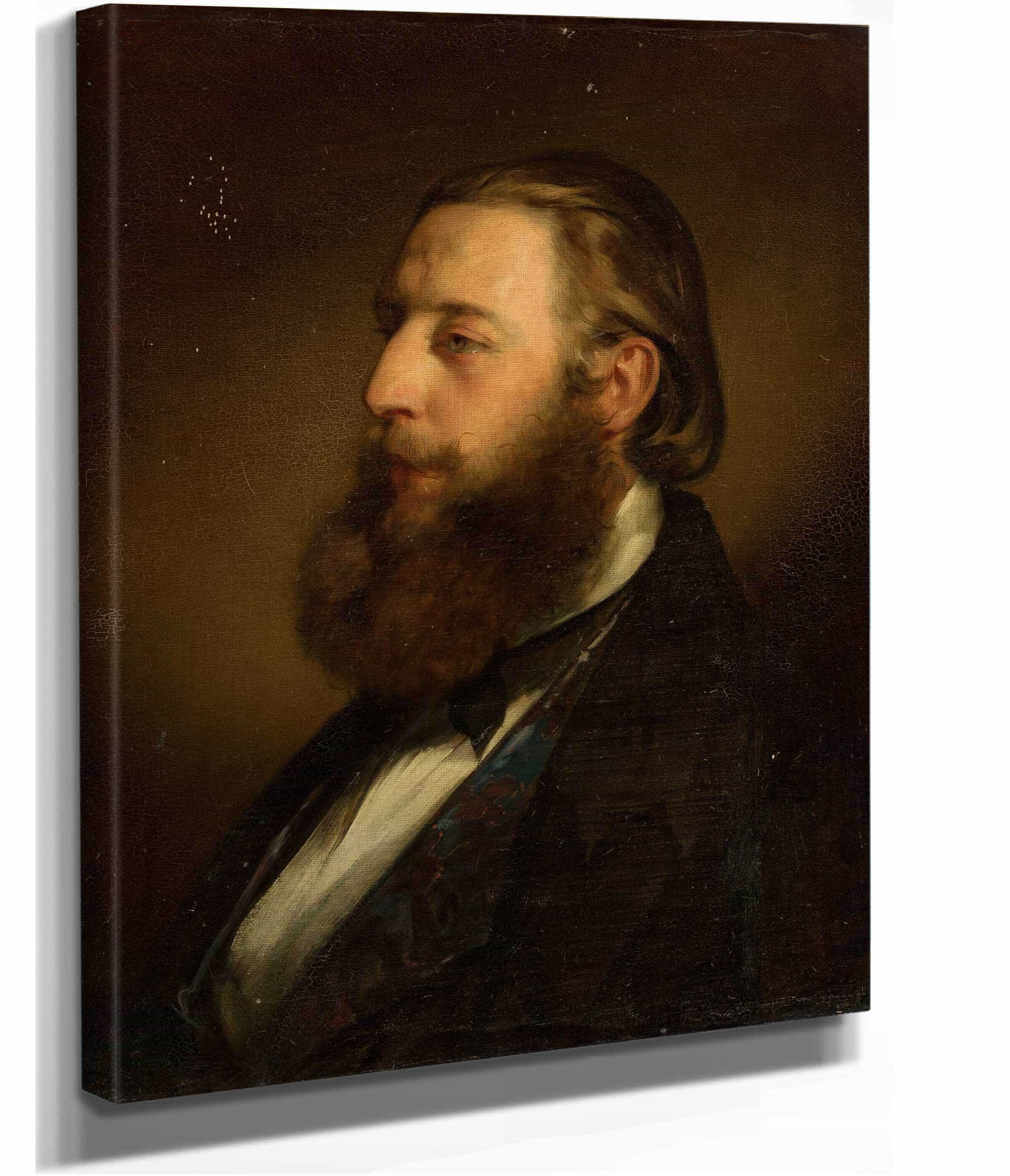 Portrait Of Konstanty Branicki   by Friedrich Von Amerling
