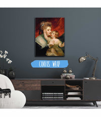 Portrait Of Lady Dashwood And Her Son Henry George Mayne by Sir Joshua Reynolds