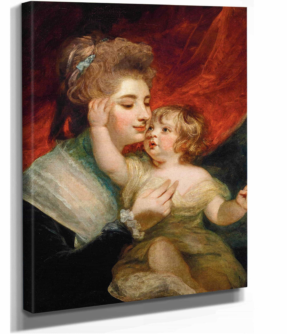 Portrait Of Lady Dashwood And Her Son Henry George Mayne by Sir Joshua Reynolds