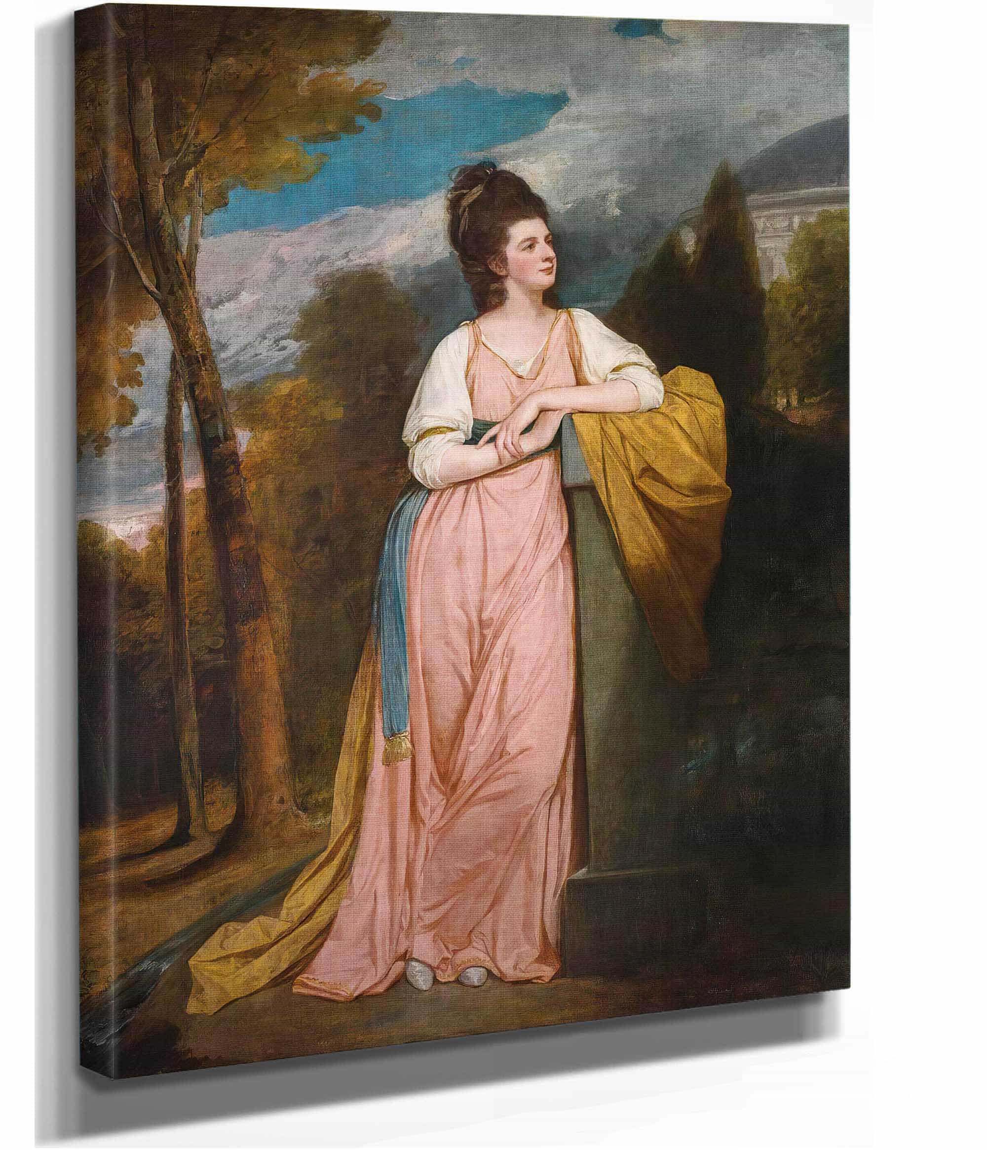 Portrait Of Lady Elizabeth Capell Lady Monson by George Romney