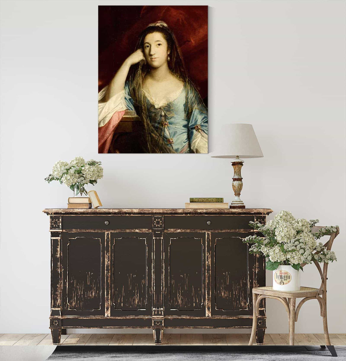 Portrait Of Lady Fortescue Anne Campbell by Sir Joshua Reynolds