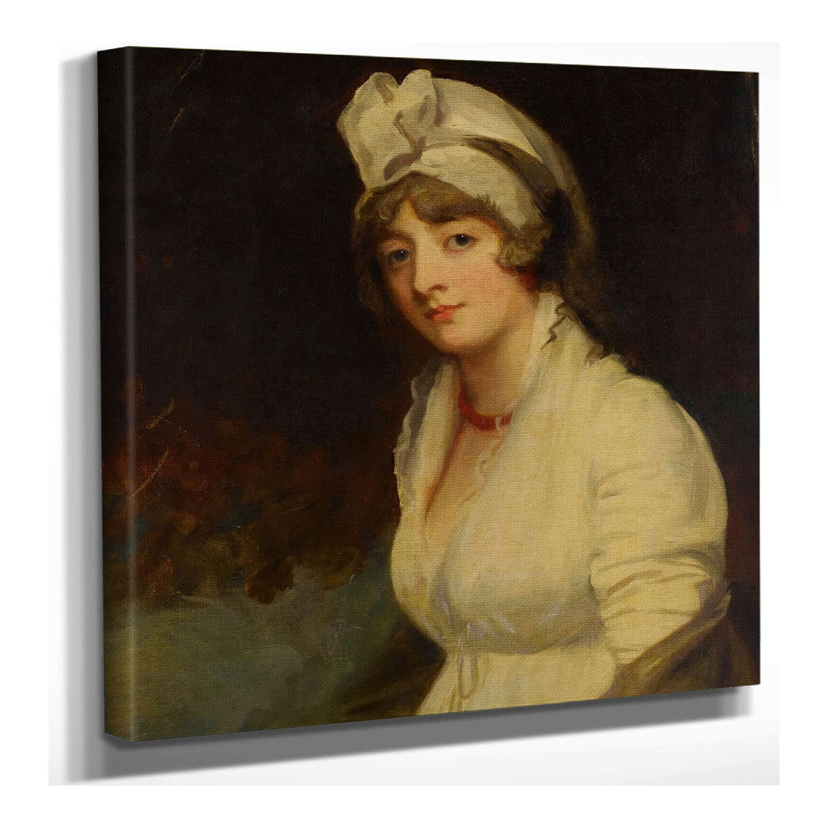 Portrait Of Lady Georgina Buckley Nee West by George Romney