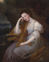 Portrait Of Lady Louisa Leveson Gower As Spes Goddess Of Hope by Angelica Kauffmann