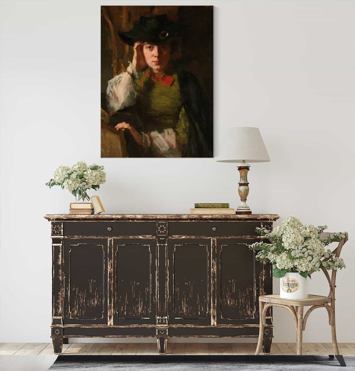 Portrait Of Lizzy Ansingh by Therese Schwartze