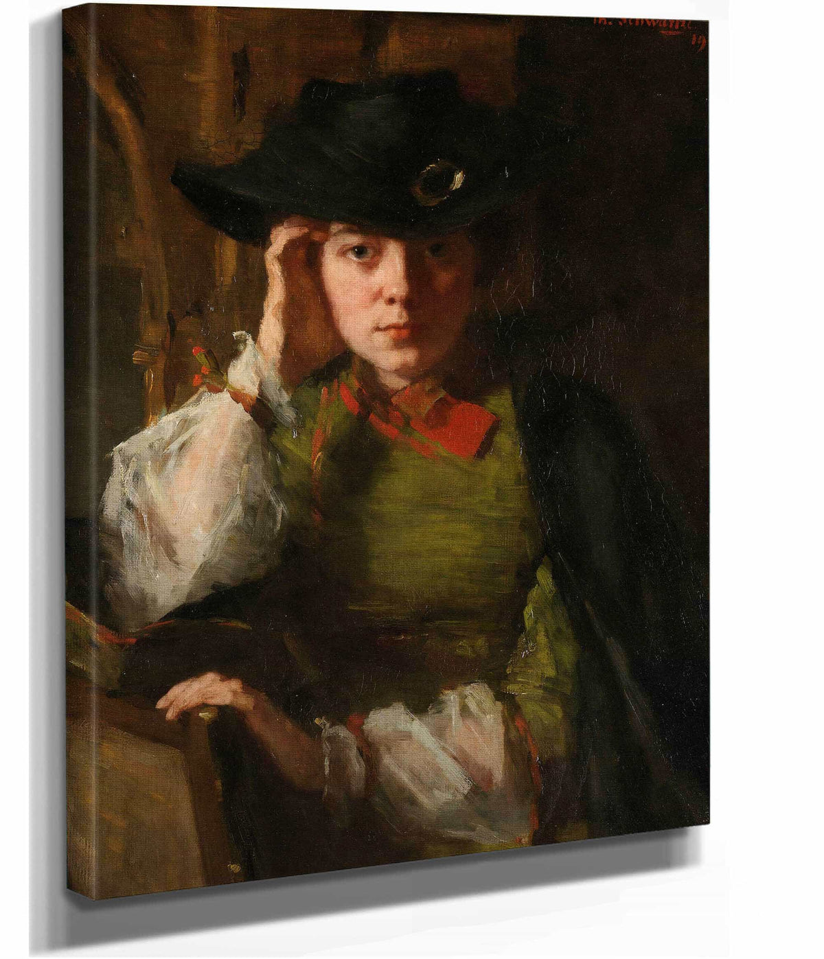 Portrait Of Lizzy Ansingh by Therese Schwartze