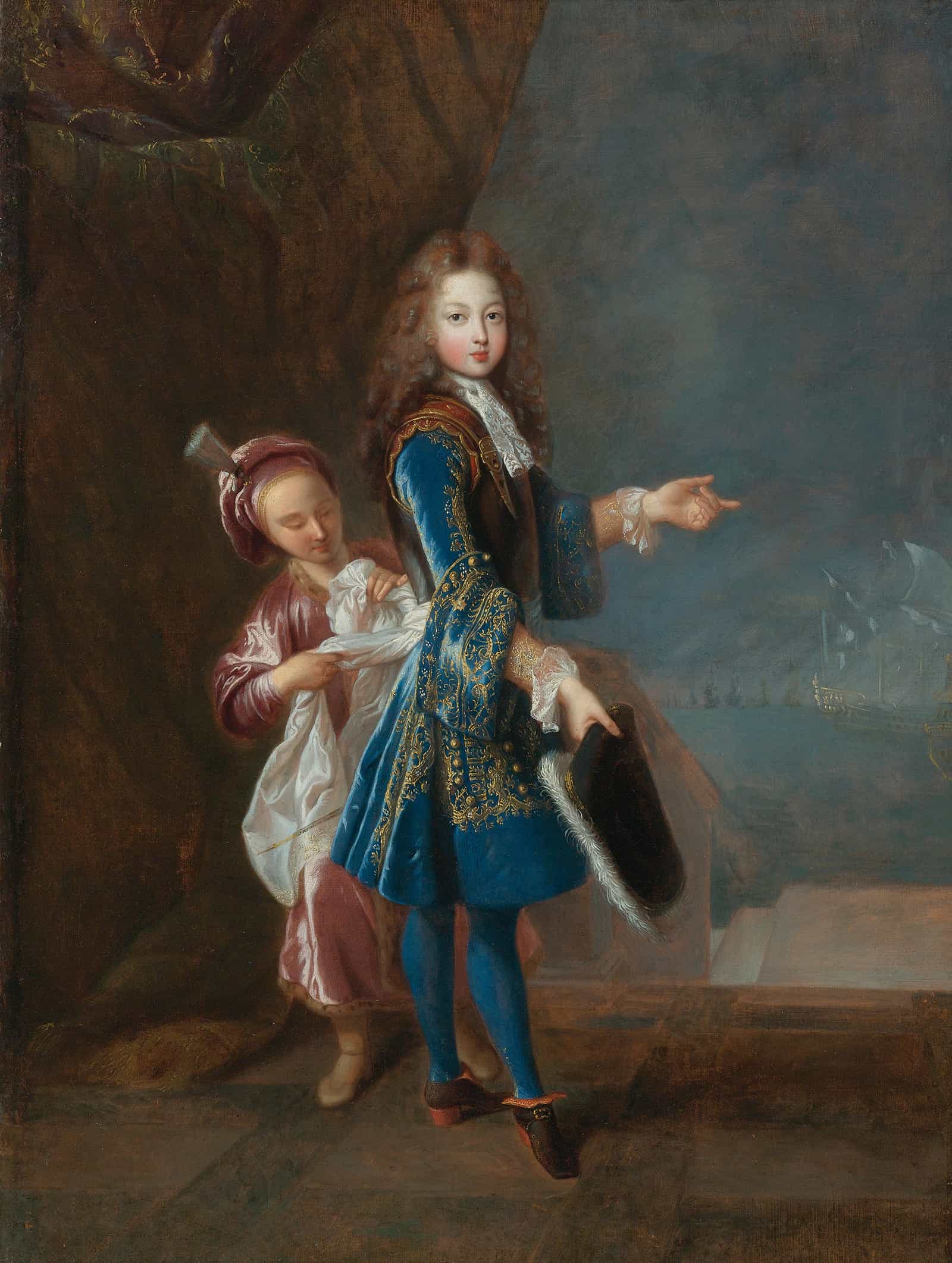 Portrait Of Louis Alexandre De Bourbon Comte De Toulouse by Jean Francois De Troy