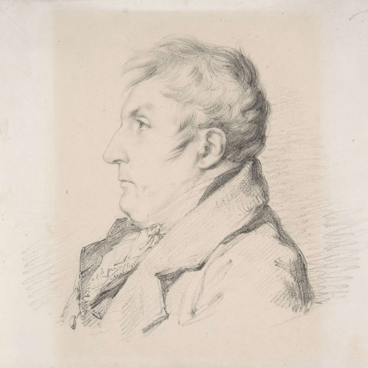 Portrait Of Louis Francois Bertin Laine by Anne Louis Girodet Trioson