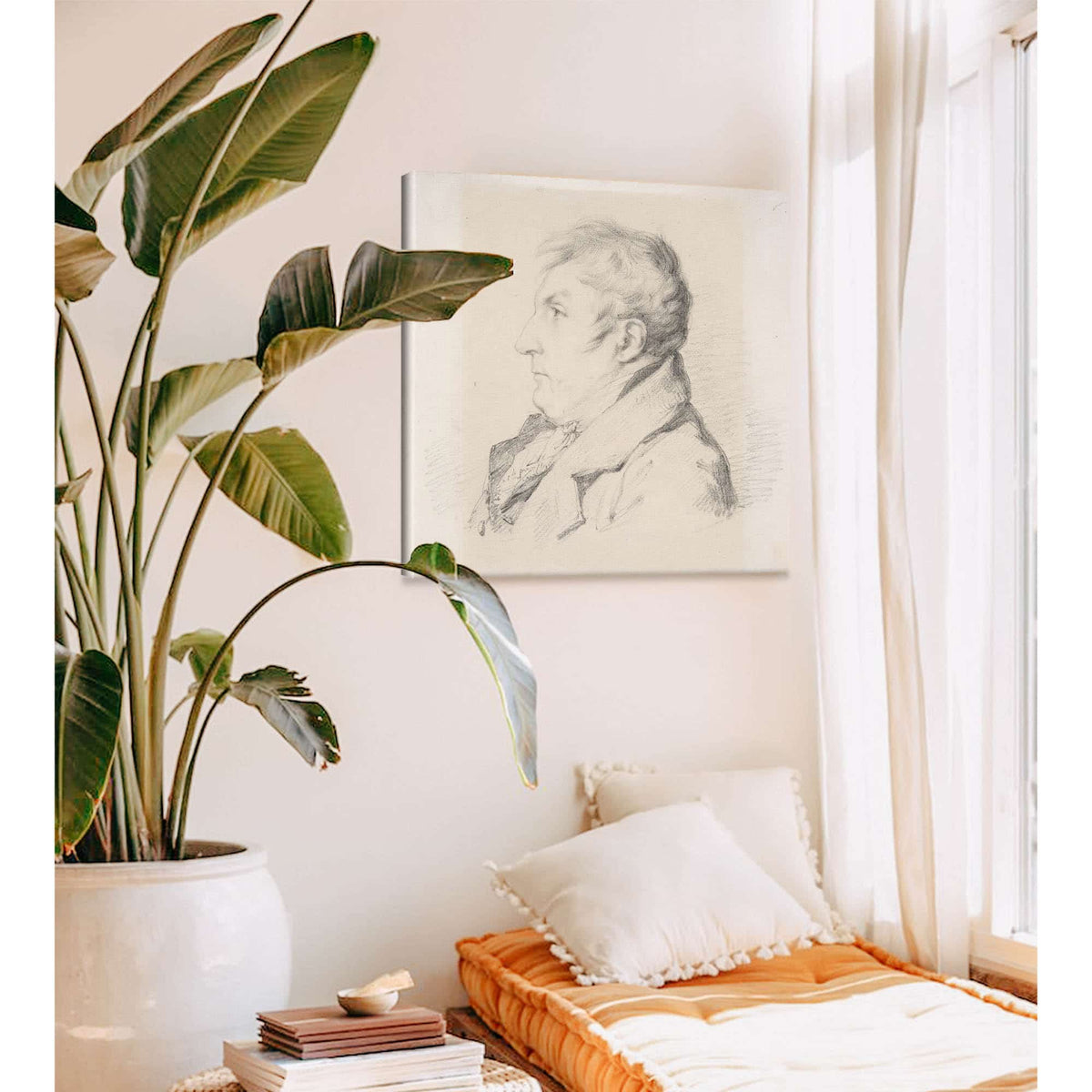 Portrait Of Louis Francois Bertin Laine by Anne Louis Girodet Trioson