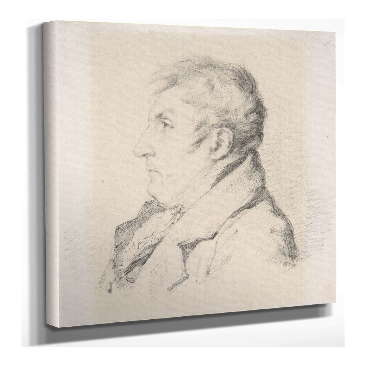 Portrait Of Louis Francois Bertin Laine by Anne Louis Girodet Trioson