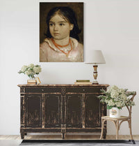 Portrait Of Lucia The Artists Daughter by Arnold Bocklin