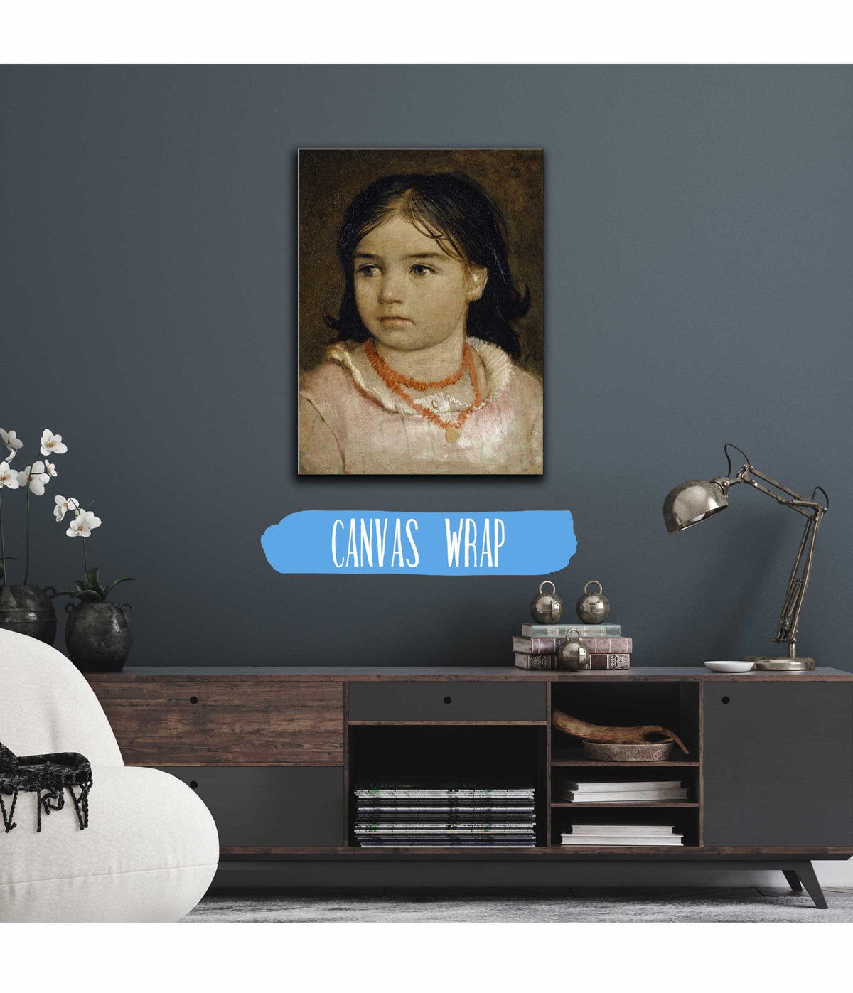 Portrait Of Lucia The Artists Daughter by Arnold Bocklin