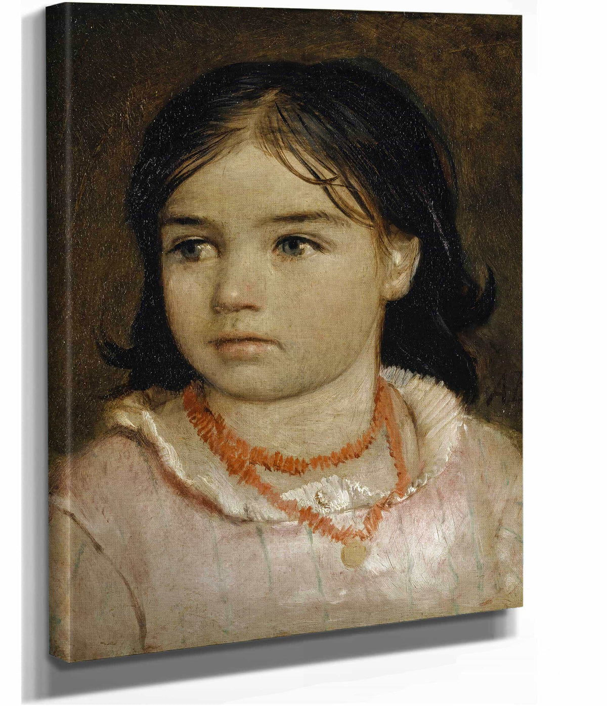 Portrait Of Lucia The Artists Daughter by Arnold Bocklin