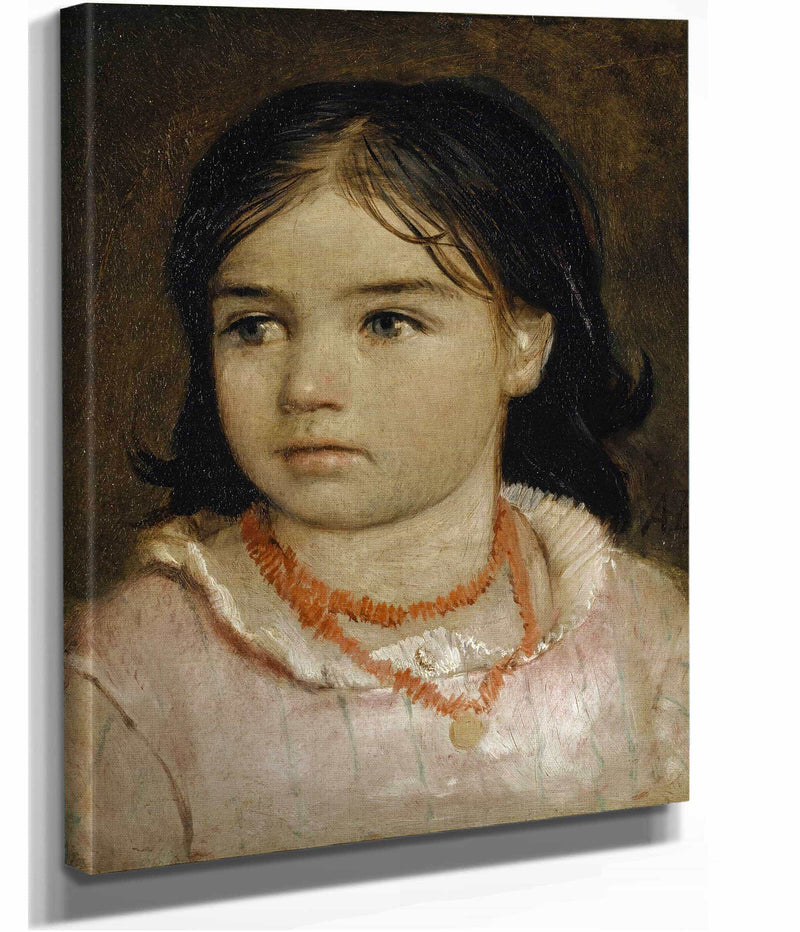Portrait Of Lucia The Artists Daughter by Arnold Bocklin