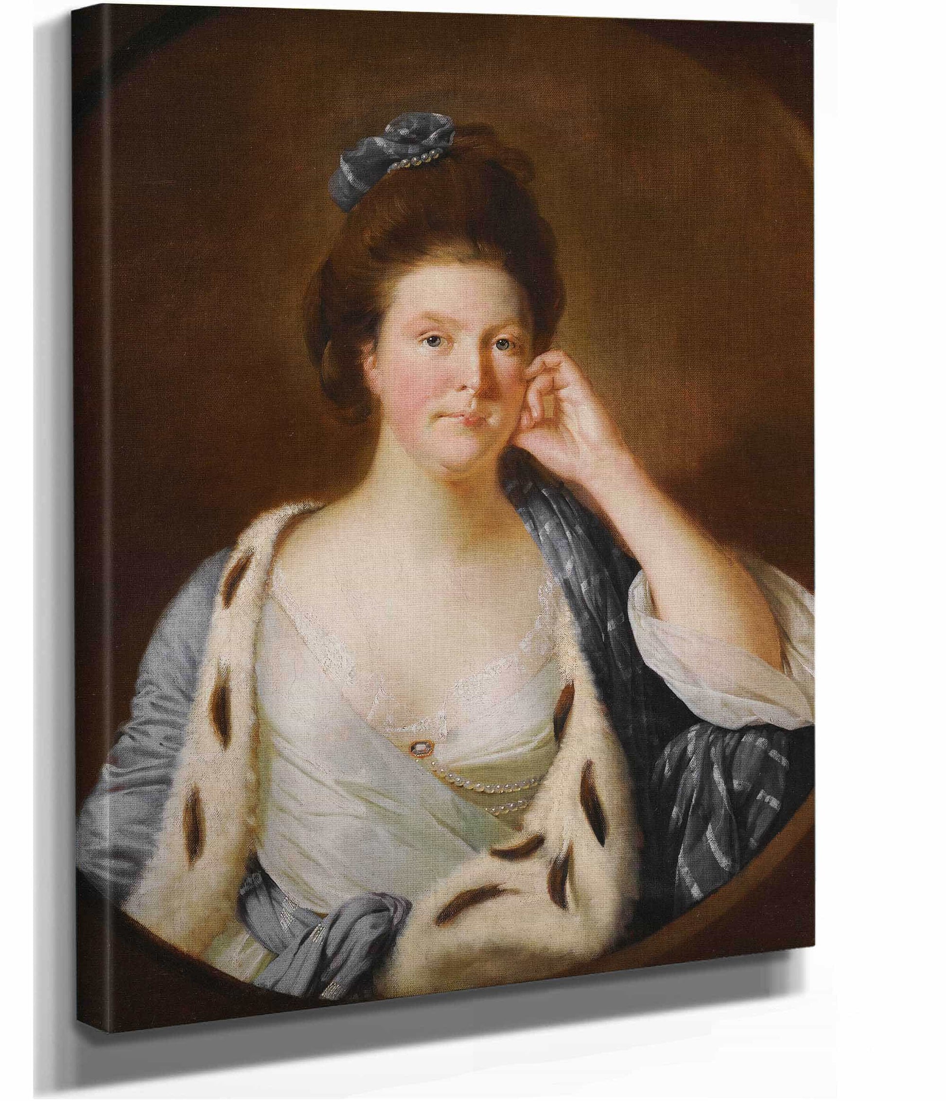 Portrait Of Lucy Stafford Later Mrs Wilkinson B by Joseph Wright Of Derby
