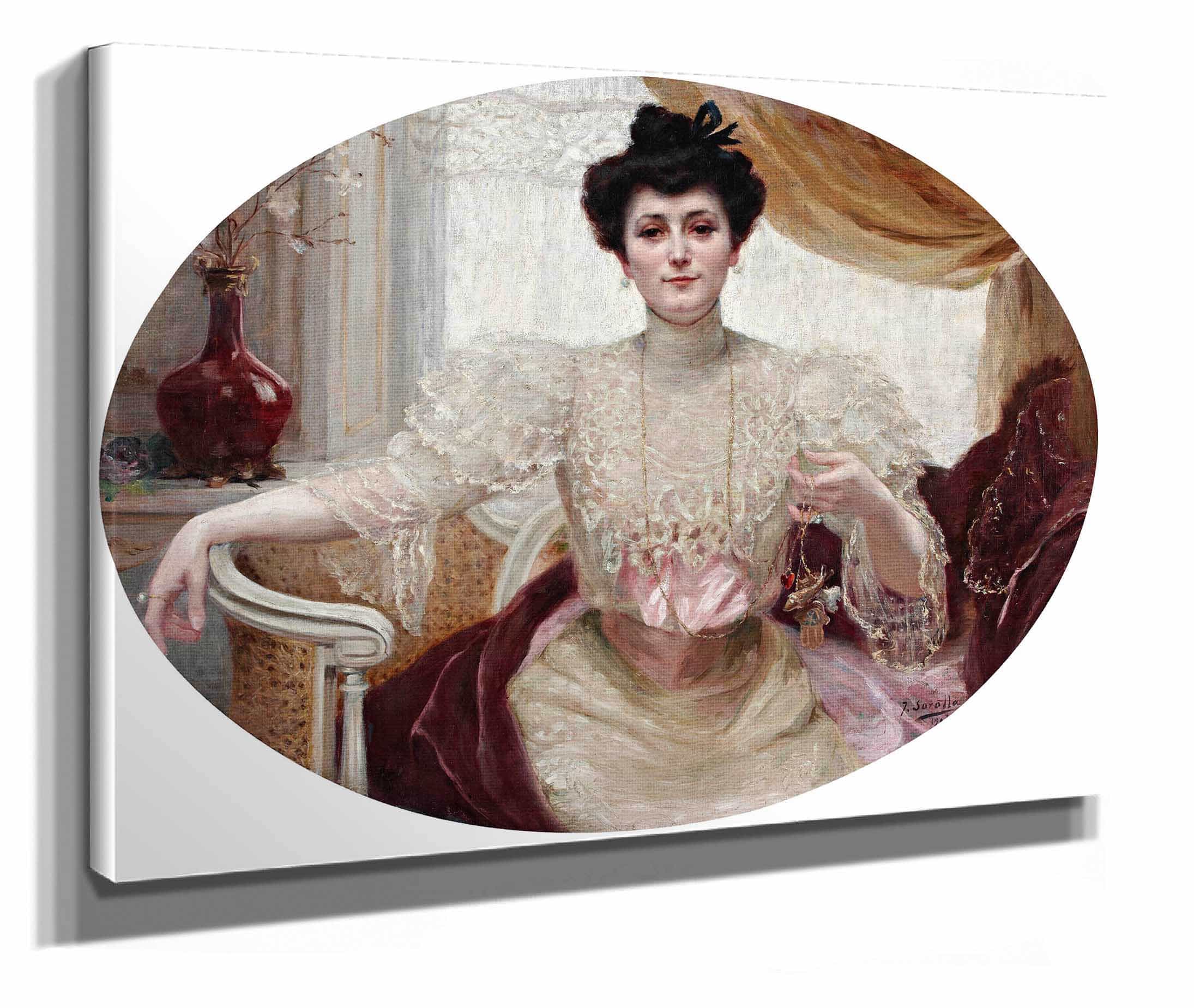 Portrait Of Luisa Martinez De Tejeda by Joaquin Sorolla