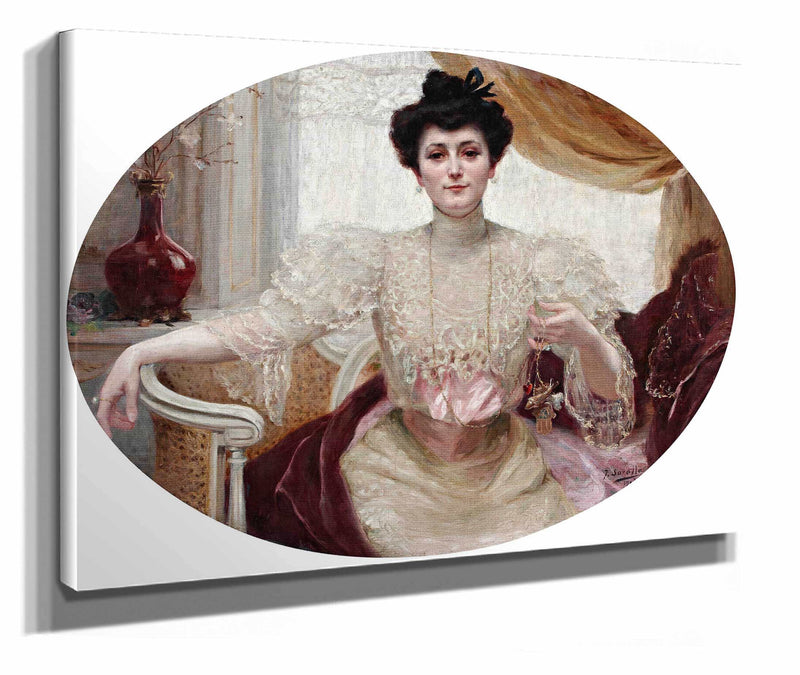 Portrait Of Luisa Martinez De Tejeda by Joaquin Sorolla