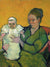 Portrait Of Madame Augustine Roulin And Baby Marcelle By Vincent Van Gogh