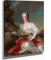 Portrait Of Madame Bonnier De La Mosson As Diana by Jean Marc Nattier
