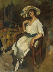 Portrait Of Madame Maria Rubin by Konstantin Alexeevich Korovin