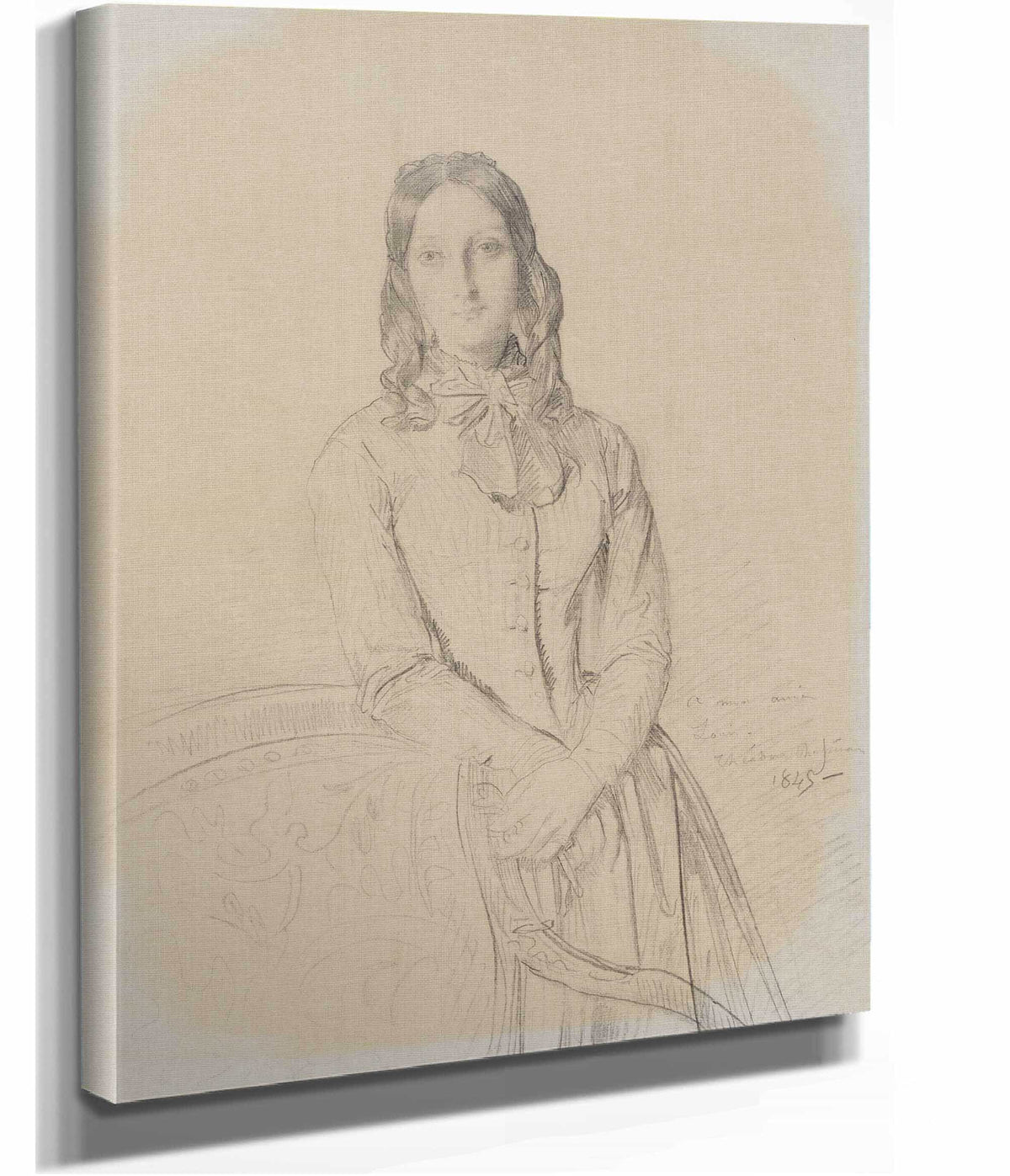 Portrait Of Madame Ravaisson by Theodore Chasseriau