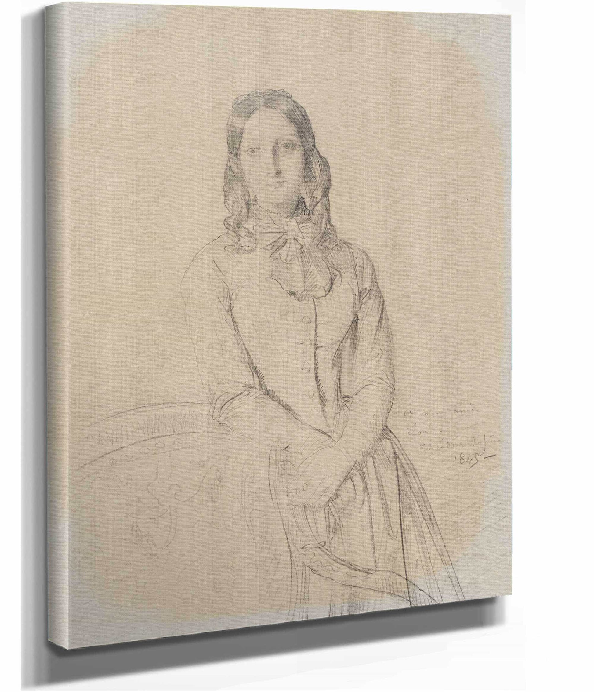 Portrait Of Madame Ravaisson by Theodore Chasseriau