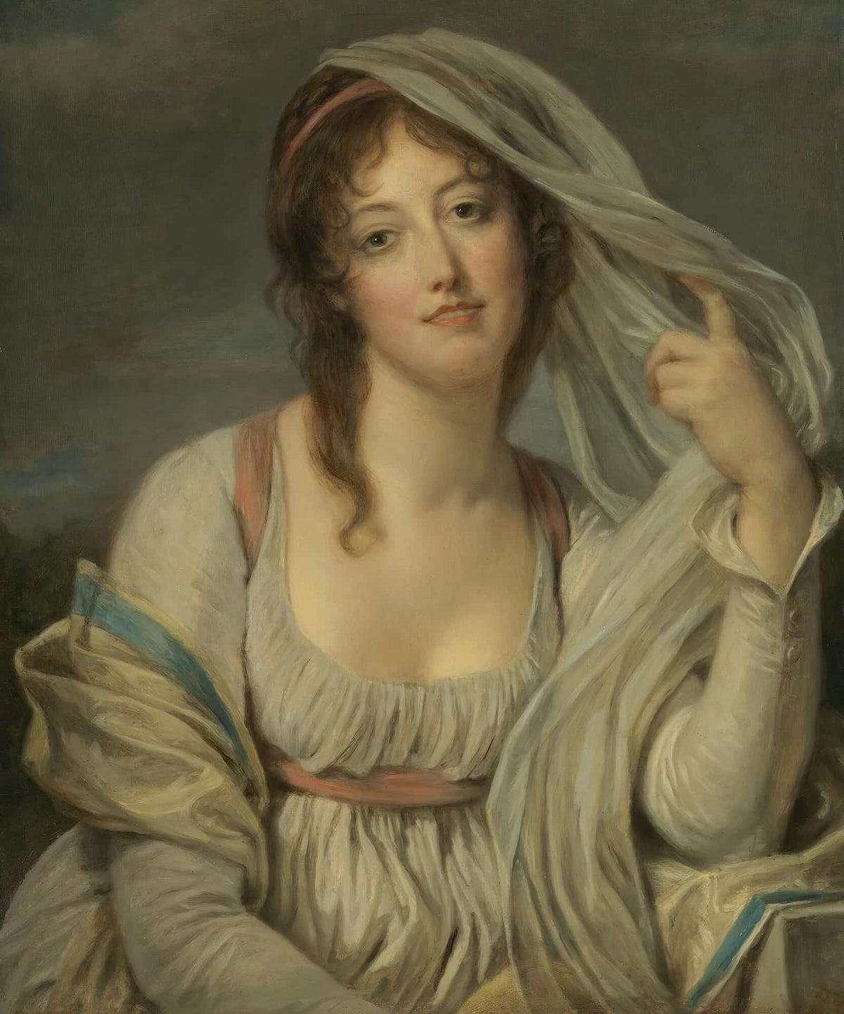 Portrait Of Madame Van Westrenen Of Tremaat by Jean Baptiste Greuze