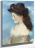 Portrait Of Mademoiselle Hecht Wearing A Hat, Seen In Profile By Edouard Manet