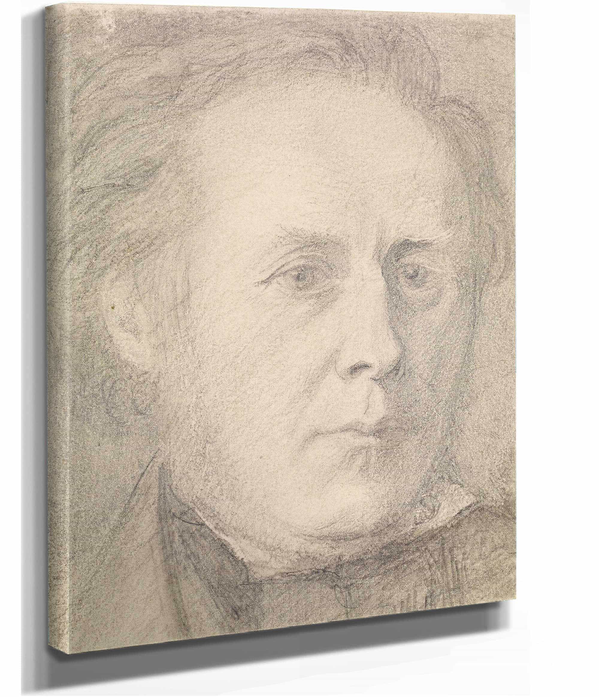 Portrait Of Major Calder Campbell by Dante Gabriel Rossetti