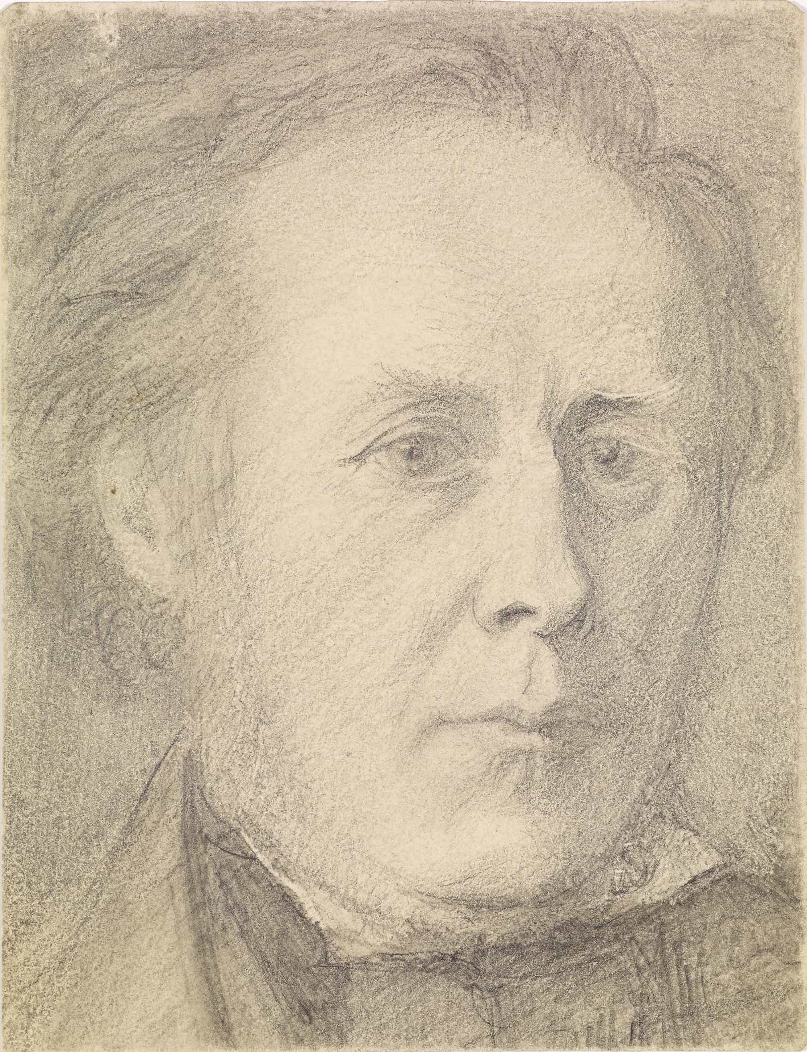 Portrait Of Major Calder Campbell by Dante Gabriel Rossetti