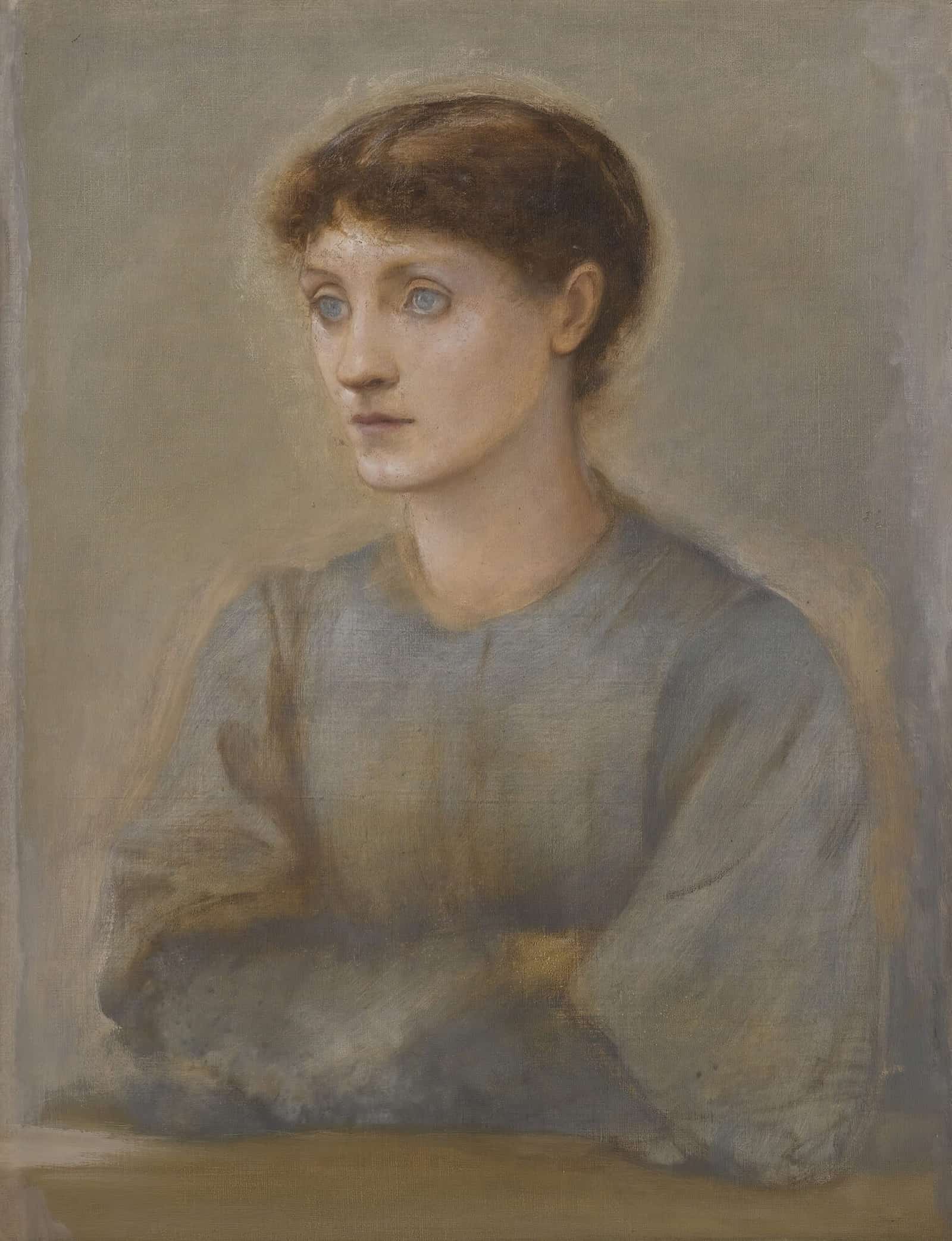 Portrait Of Margaret The Artists Daughter by Sir Edward Coley Burne Jones