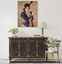 Portrait Of Maria Alexeevna Makovskaya by Konstantin Egorovich Makovsky