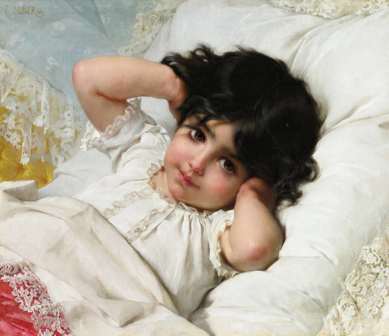 Portrait Of Marie Louise by Emile Munier