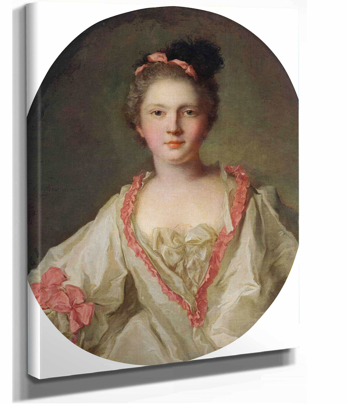 Portrait Of Marie Therese Geoffrin Marquise De La Ferte Imbault by Jean Marc Nattier