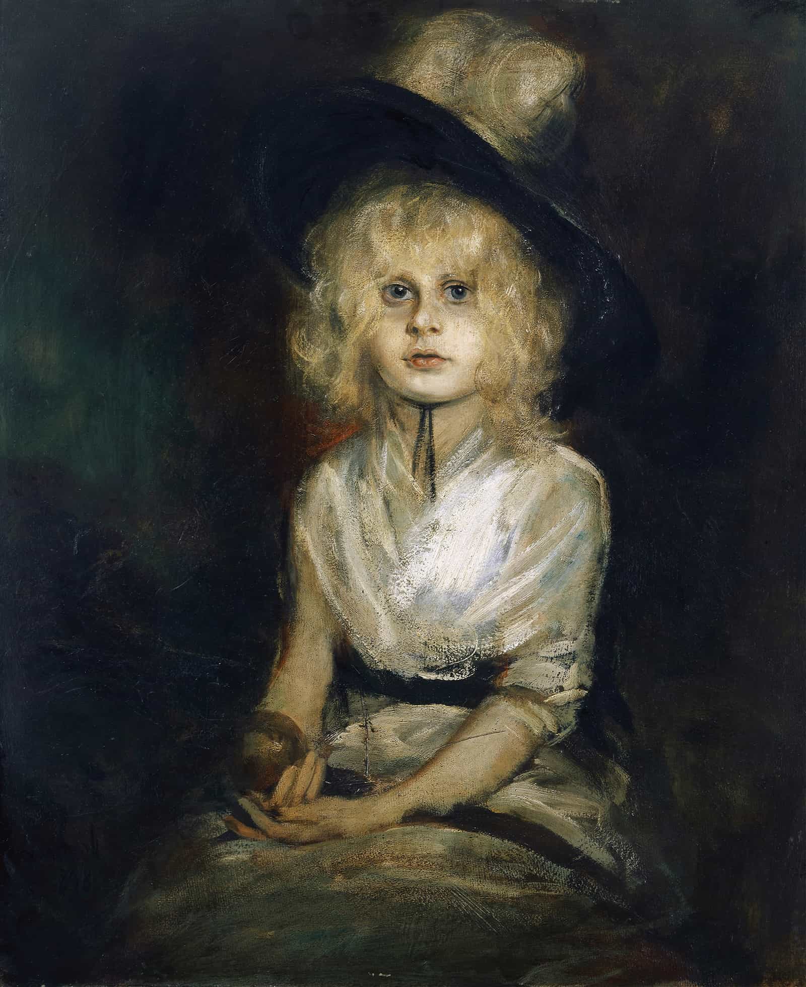Portrait Of Marion Lenbach by Franz Von Lenbach