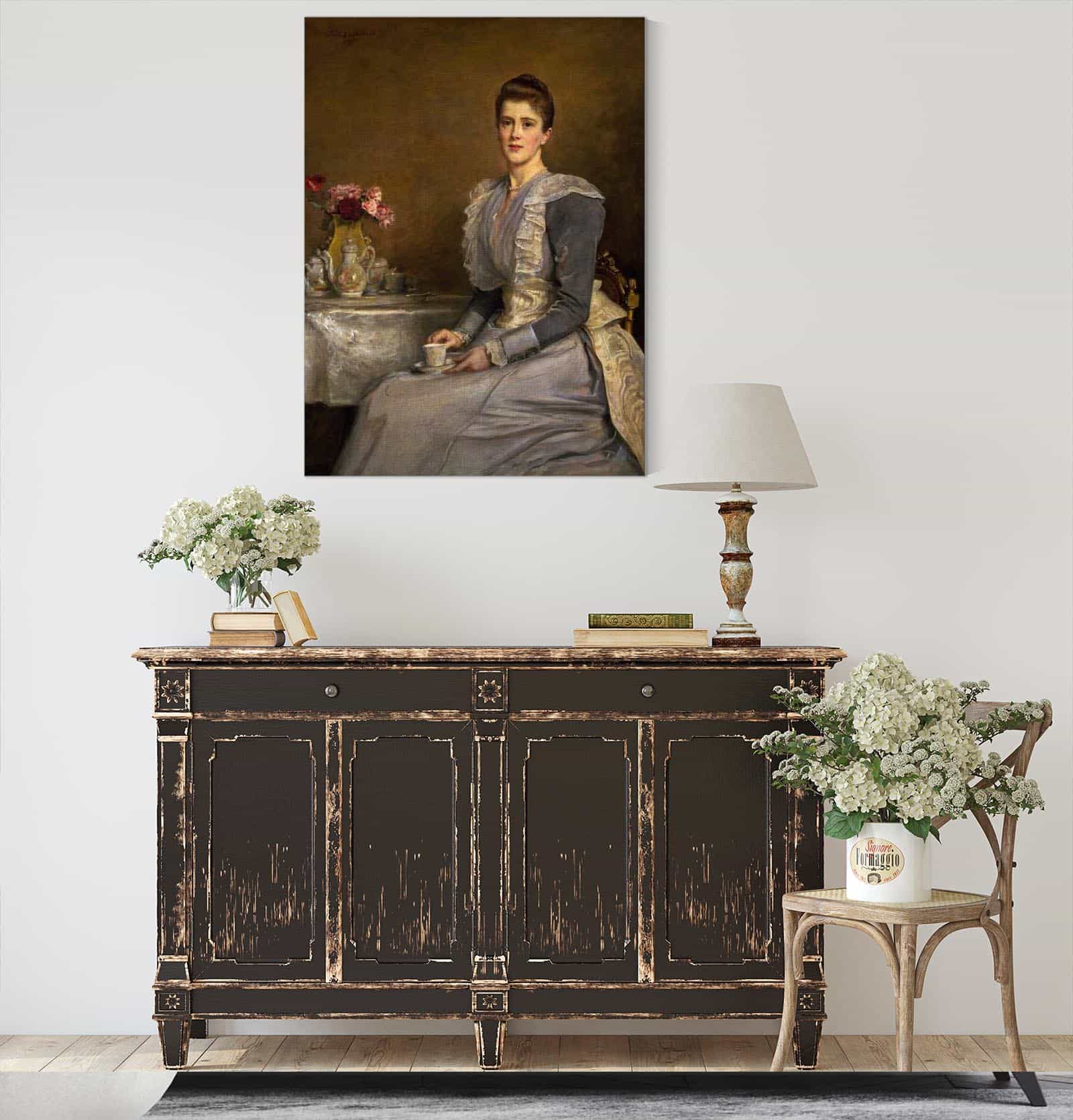 Portrait Of Mary Endicott D Mrs Joseph Chamberlain by Sir John Everett Millais