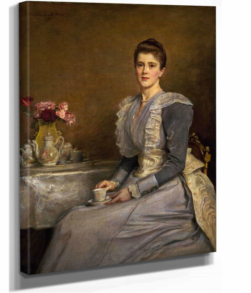 Portrait Of Mary Endicott D Mrs Joseph Chamberlain by Sir John Everett Millais