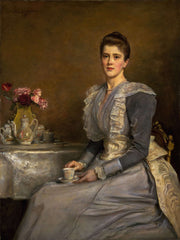 Portrait Of Mary Endicott D Mrs Joseph Chamberlain by Sir John Everett Millais