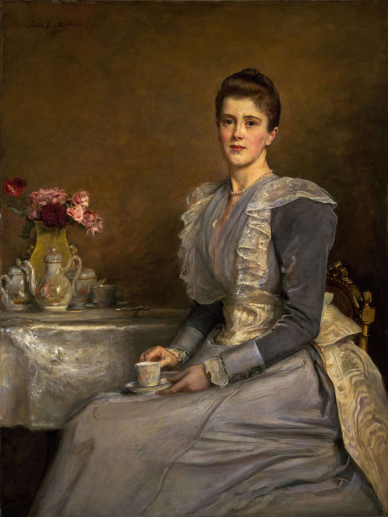 Portrait Of Mary Endicott D Mrs Joseph Chamberlain by Sir John Everett Millais